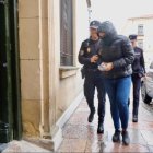 La acusada, a su llegada a la Audiencia Provincial durante uno de los días del juicio