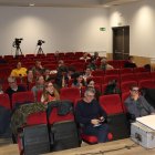 El salón de actos de lacasa de cultura der Cistierna recogió una charlas sobre los resultados de las jornadas.