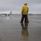 Las condiciones del aeropuerto impidieron un aterrizaje para realizar un trasplante.