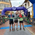 Podio masculino de la carrera reina, de 27 Km.