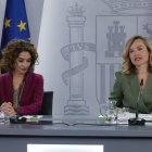 Montero ayer, tras el Consejo de Ministros.