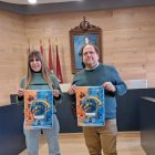 Laura Gallego y Javier Carrera presentaron el cartel de la XXI Gala del Deporte de La Bañeza.