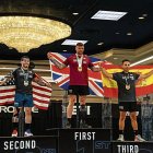 Castro, en el podio de los tres mejores.