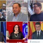 Algunos de los políticos involucrados en casos de acoso sexual.