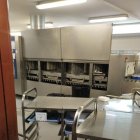 El tren de lavado averiado desde hace una semana.