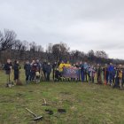 La plantación de castaños se complementó con charlas de concienciación sobre la prevención de incendios.