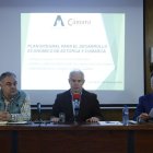 José Luis Nieto, Juan José Alonso y Eduardo Tocino, este martes en la presentación del proyecto.