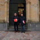 José Pellitero y Javier Alfonso Cendón registran la candidatura del PSOE de Léon a las Cortes.