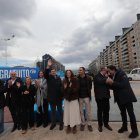 El presidente del PP, junto a otros cargos del partido en el acto celebrado en Ponferrada.