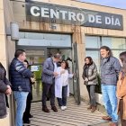 Martínez y Alicia Gallego, en el centro de día de Villaturiel.