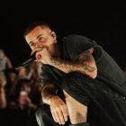 Justin Bieber durante su concierto en Coachella.