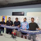 Dirigentes, técnicos y el jugador David Òrrit suman fuerzas de cara a la fase de ascenso.