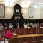 Celebración del pleno de presupuestos, ayer en Astorga.