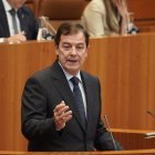 El candidato a la Presidencia de la Junta de Castilla y León, Alfonso Fernández Mañueco, expone su programa de gobierno en las Cortes.