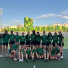 Equipo femenino del ULE Sprint Atletismo.