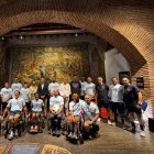 Recepción del equipo español de balonmano en silla de ruedas.