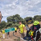Entrada en la provincia de León del equipo de Zancadas sin barreras.