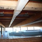 Interior de las piscinas climatizadas del Toralín, que tuvieron que ser levantadas y construidas de nuevo por su deterioro.