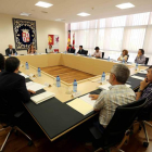 Reunión de la Fundación en la sede de las Cortes, el pasado martes.