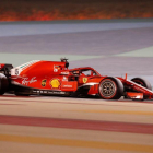 Sebastian Vettel, camino de su victoria.