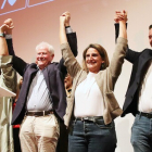 Teresa Ribera, en la presentación de la candidatura del PSOE en Fabero. PEIO GARCÍA
