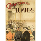 El cartel realizado en 1896 para promocionar el cine de los hermanos Lumière. EFE