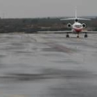 El avión del presidente inauguró las nuevas pistas de La Virgen