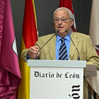 Gonzalo Santonja, en la inauguración del III Congreso de Turismo Diario de León. RAMIRO