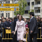 A su llegada por el aniversario del Reino de León. JESÚS F. SALVADORES