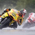 Álex Rins, durante la carrera de Moto2 del GP de la República Checa.
