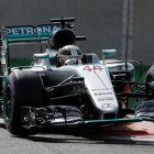 Lewis Hamilton, líder por poco en los entrenamientos libres de Abu Dabi.