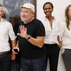Peter Lindbergh, con modelos Lara Stone, Karen Alexander, Cecilia Chancellor y Nadja Auermann en Rotterdam.