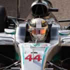 Lewis Hamilton (Mercedes), hoy en el GP de Abu Dabi.