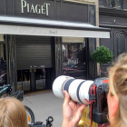 Fotografía de la joyería Piaget de rue de la Paix tras el atraco sufrido este martes, en París. EDGAR SAPIÑA