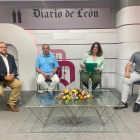 Carrera, Fernández, Rabanillo y Barrera, en la mesa redonda del III Congreso de Turismo Diario de León. RAMIRO