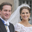 La princesa Magdalena y Chris O'Neill, el día de su boda, el pasado junio.