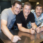 Los hermanos Roca, Josep, Joan y Jordi, en la cocina del Celler de Can Roca