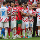 Croacia empata a cero con Marruecos en su debut en el Mundial. ABIR SULTÁN