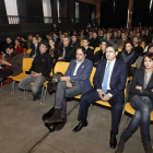 Los participantes en el TEDxLeón, ayer en Espacio Vías.
