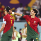 Cristiano y Joao Felix impulsan el triunfo de Portugal. EFE