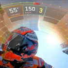 La cúpula de la Honda de Marc Márquez, en la retransmisión de Dorna TV del GP de Brno.