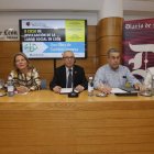 Daniel Ingelmo, Ana Victoria Carro, Félix Llorente, Constancio García y Carmen Tapia, ayer en el Club de Prensa. RAMIRO