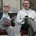 Victoriano Crémer y Antonio Colinas en la edición de 2005 de ‘Poemas en el claustro’