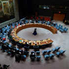 Imagen de la reunión del Consejo de Seguridad de la ONU, ayer. JASON SZENES