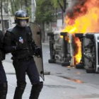 Las ciudades registraron incidentes con motivo de la huelga. En la imagen, los de Lyon.