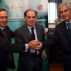 Manuel Vidal, Tomás Villanueva y Miguel Gil Peral.