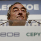 Juan Rosell, en un acto de la CEOE en Madrid.