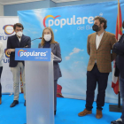 Beatriz Coelho, Quiñones, Pastor, Vélez y Morala, ayer. L. DE LA MATA