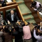 Ibarretxe protagonizó ayer el debate de política general en el Parlamento vasco