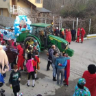 El desfile de Carnaval suele estar muy animado durante la jornada festiva en Sobrado.  ANA F. BARREDO